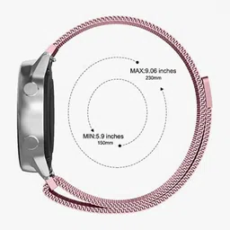 ARSH Mesh Bracelet Band Only Compatible With boAt Xtend Smartwatch 20 mm Stainless Steel Watch Strap image 2