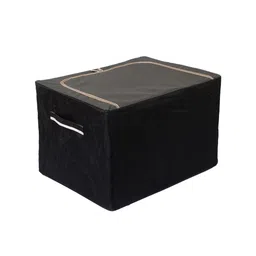 Kuber Industries Black Solid Wardrobe Organizer 88Ltr image 5