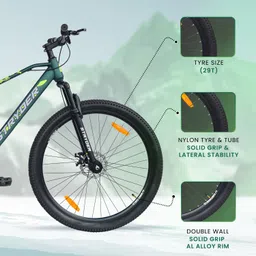 stryder 29" Magnet Single Speed Bicycle with Front Suspension & Disc Brake | 29 T (inch) Mountain Cycle image 4