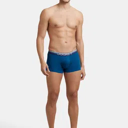 Jockey Cotton Breathability Trunks  with Ultrasoft Waistband-Poseidon US20-0105-POSED image 5