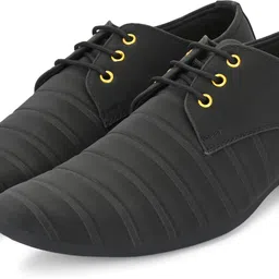 sixxplus Synthetic Leather |Lightweight|Comfort|Summer|Trendy|Walking|Outdoor|Daily Use Lace Up For Men image 2