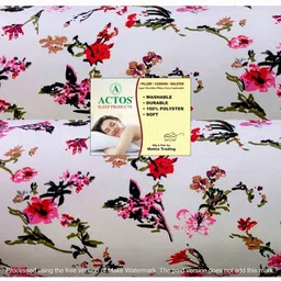 actos Microfibre Floral Bolster Pack of 2 image 1