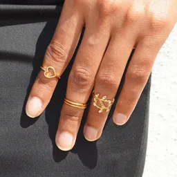 JOKER & WITCH Women Sandstone Love Stack Watch & Gold Plated Jewellery Gift Set JWLS322 image 5