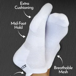 Heelium Men Pack of 3 Super Soft Odour-Free Breathable Ankle Sport Socks image 4