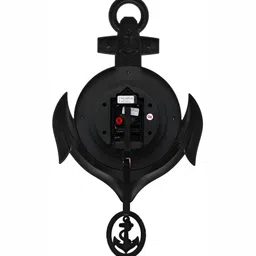 Attractionz Brown & Beige Textured Vintage Round Shaped Wall Clock image 2