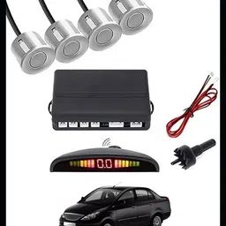 peeps store Car Premium 4 Silver Reverse Parking Sensor-AP25B171 Car Premium 4 Silver Reverse Parking Sensor-AP25B171 Parking Sensor-picture-28