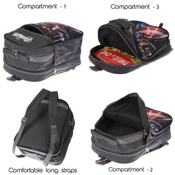Kuber Industries Marvel Avengers School Backpack image 4