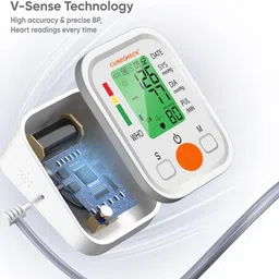 curecheck Digital Fully Automatic Blood Pressure Monitor For Home Use with Voice Announcement & Rechargeable feature Bp Monitor image 2
