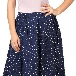 manat diva Women Printed, Floral Print A-line Multicolor Skirt image 4
