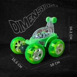 magic moments 360° Rotating Remote Control Stunt Car 9802 with Rechargeable Battery image 3