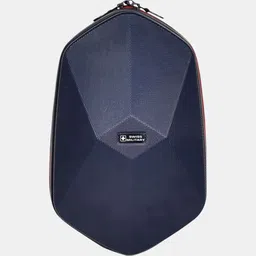 swiss military Small 7 L Backpack Blue Mini Diamond Cut ABS Hard Case Cross Body Bag with 180 Degree Opening-picture-10
