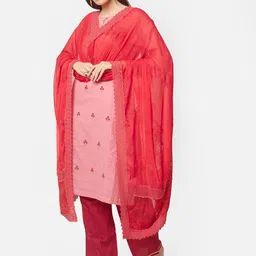 Dupatta Bazaar Ethnic Motifs Embroidered Dupatta with Thread Work image 4