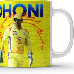 MS Dhoni CSK White Ceramic Coffee Mug-image-6
