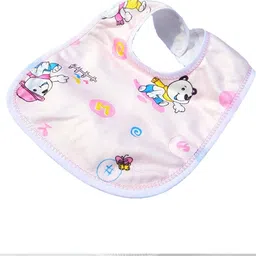 hardan Baby Soft Feeding Bibs/Apron Cute Multi Print|with Tich Button image 2