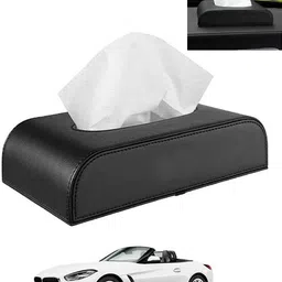 ayw Black Tissue Holder Leatherite/Include Tissue/Save Space For Home/Car/Office-273 Vehicle Tissue Dispenser-picture-22