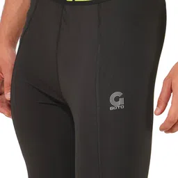 goto Solid Men Black Tights image 5