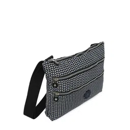 BAOMI Black Geometric Printed Swagger Sling Bag image 5