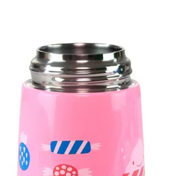 Smily Kiddos Pink Ice Cream Printed Stainless Steel Sipper Water Bottle 450 ML image 5