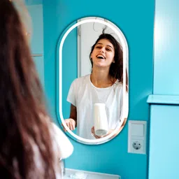 luppra Capsule 17.5x23.5 Inch Wall-Mounted LED Mirror Bathroom Mirror image 2