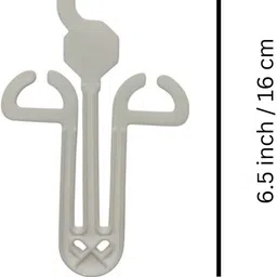 aj lite Shoe, Slipper Stand Hanger U- Shape Clothes Hanger Milky White Hook 50 image 5