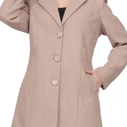 hallinton Tweed Solid Coat For Women image 5