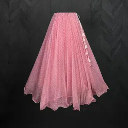 rivaashafashion Polka Print Stitched Lehenga & Crop Top image 4