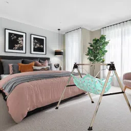 vyana sales foldable round semifolding stainless steel bassinet Bassinet image 4