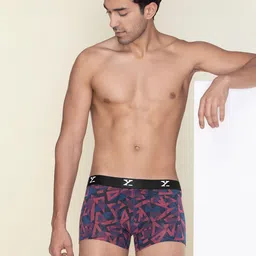 XYXX Men Pack Of 2 Mid-Rise Printed IntelliSoft Micro Modal Trunks  XYTRNK2PCKN683 image 2