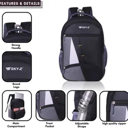 sky-z Large 35 L Laptop Backpack Laptop Backpack Backbencher School & Office Bagpack image 2