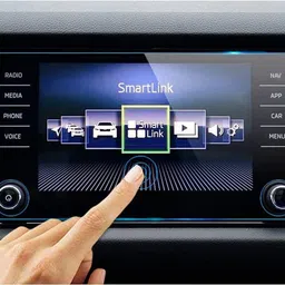 KACA Edge To Edge Tempered Glass for (By Company Fitted) Skoda Kushaq Ambition 1.5L TSI DSG (8 inch) (2020) (with Volume Button Cut) Car Infotainment Navigation & GPS System (Glossy :1) image 3