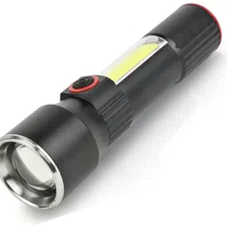ecosky Usb Rechargeable torch flashlight Led With Multiple Modes 5 hrs Torch Emergency Light image 2