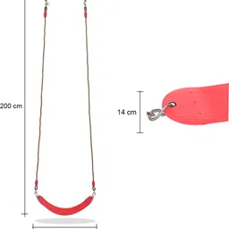 hop n play Flexible Swing Heavy Duty with Adjustable 6ft Nylon Rope for Kids image 3