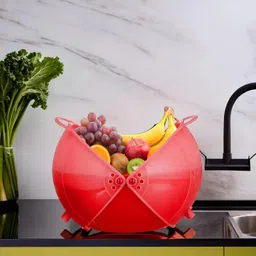 national kitchenware Vegetables Draining Basket, Strainer Bowl, Drainer, Colander with Lid Plastic Fruit & Vegetable Basket-picture-36