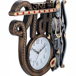 Attractionz Silver Toned & White Printed Round Acrylic Traditional Wall Clock image 3