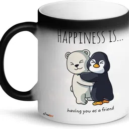 firsebuy Happiness is Having You as A Friend Printed Ceramic Coffee Mug-picture-38