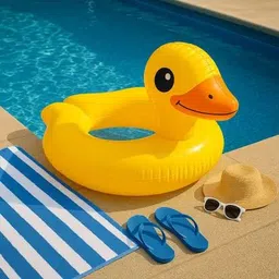 shreeji gift Swimming Ring for Kids – Colorful Swim Tube for Children Ages 3-6 Years | Durable Inflatable Swimming Tube & Swim Ring for Kids Pool Fun (62cm X 57cm ) Swim Floatation Belt image 3