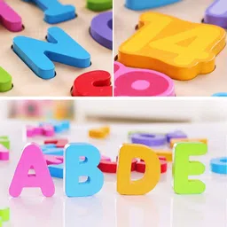 wolblix Wooden Alphabet Puzzle Toys, ABC Letter Puzzle for Boys and Girls image 3