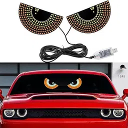 cloudsale Devil Eyes For Car, Trucks Windows Windshield, Car Décor LED Smart Strobe Light Car Fancy Lights-picture-25