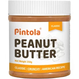 Pintola Classic Peanut Butter Made With Finest Grade Peanut Butter | Source of High Protein | Non GMO, Naturally Gluten Free, Zero Cholesterol | Crunchy image 2
