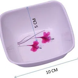 carnival Melamine Serving Bowl Melamine(903) Square Lito Model Serving Bowl/Veg Bowl set 6 Pcs image 2