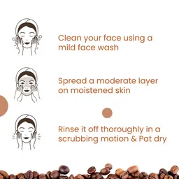 NutriGlow Naturals Raw Irish Deep Cleansing Coffee Face Pack - 100g image 3