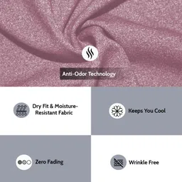 chkokko Women Printed Round Neck Polyester Maroon T-Shirt image 2