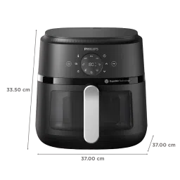 PHILIPS 2000 Series 6.2L 1700 Watt Digital Air Fryer with Rapid Air Technology (Black) image 2