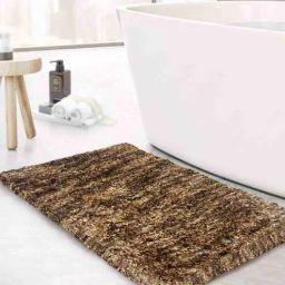 Polyster 24 x 16 Inches Mat in Brown Color by Luxe Home International-picture-19