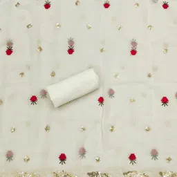 divastri Unstitched Georgette Salwar Suit Material Embroidered image 4