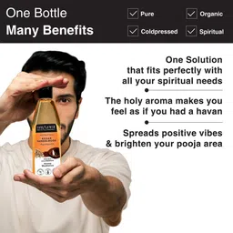 soulflower Kesar Sandalwood Puja Diya Oil, 225ml image 3