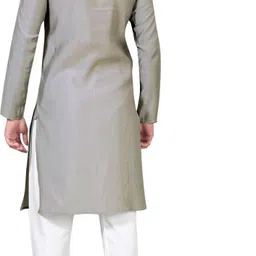 krm Men Embroidered Viscose Rayon Straight Kurta image 2
