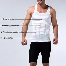 Gulshan Abs Abdomen Body Shaper | Tummy Tucker Vest for Men Shapewear Stretchable Slim Body Shaper for Men, Boys Gym, Workout image 5
