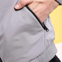 The Indian Garage Co Mock Collar Long Sleeves Bomber Jacket image 3