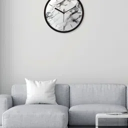 RANDOM Black & White Contemporary Wall Clock image 3